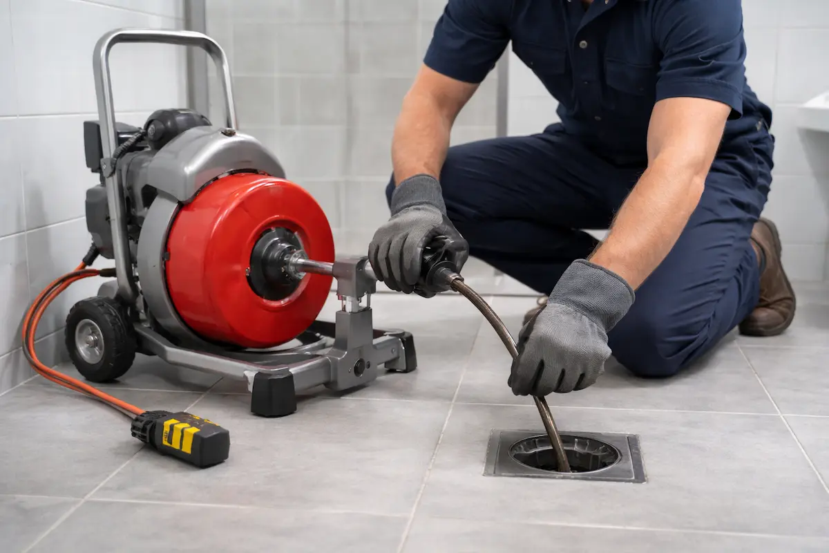 Serviciu profesional de desfundare canalizare în București realizat de instalator