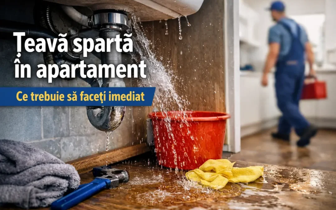 Țeavă spartă în apartament – ce trebuie să faceți imediat