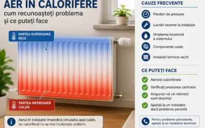 Aer în calorifere – cum recunoașteți problema și ce puteți face