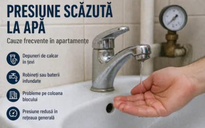 Presiune scăzută la apă – cauze frecvente în apartamente
