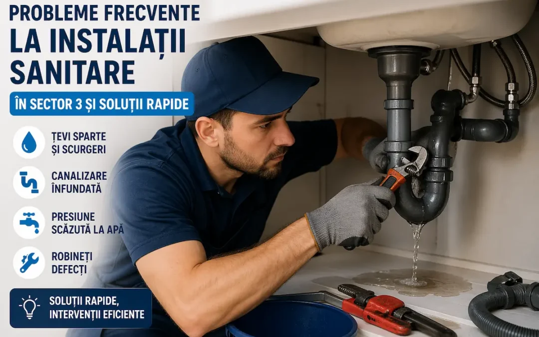 Probleme frecvente la instalații sanitare în Sector 3 și soluții rapide