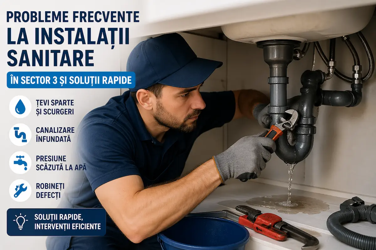 probleme instalatii sanitare sector 3 teava sparta apartament