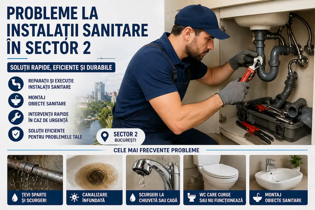 Probleme instalatii sanitare sector 2 teava sparta reparatii urgente