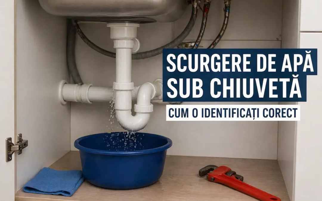 Scurgere de apă sub chiuvetă – cum o identificați corect