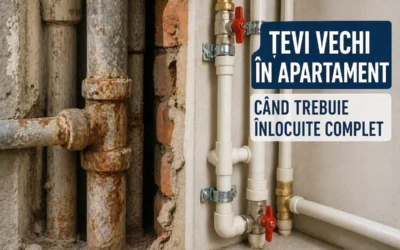 Țevi vechi în apartament – când trebuie înlocuite complet